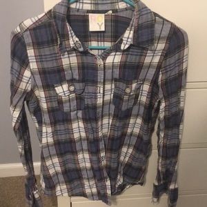 Roxy plaid button up
